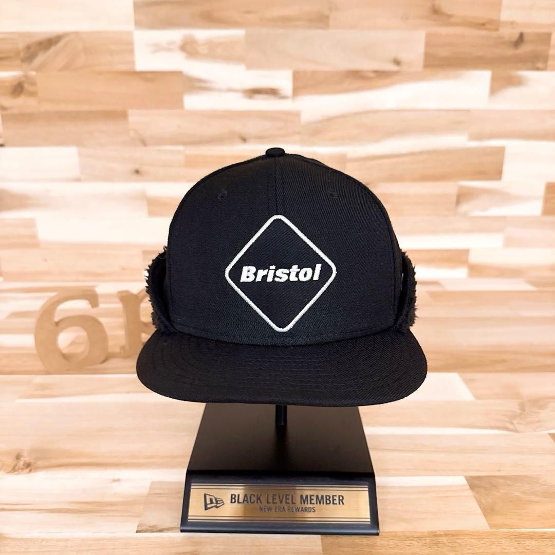 激 ニューエラ×エフシー ルブリストル コラボ ボア フラップ キャップ黒