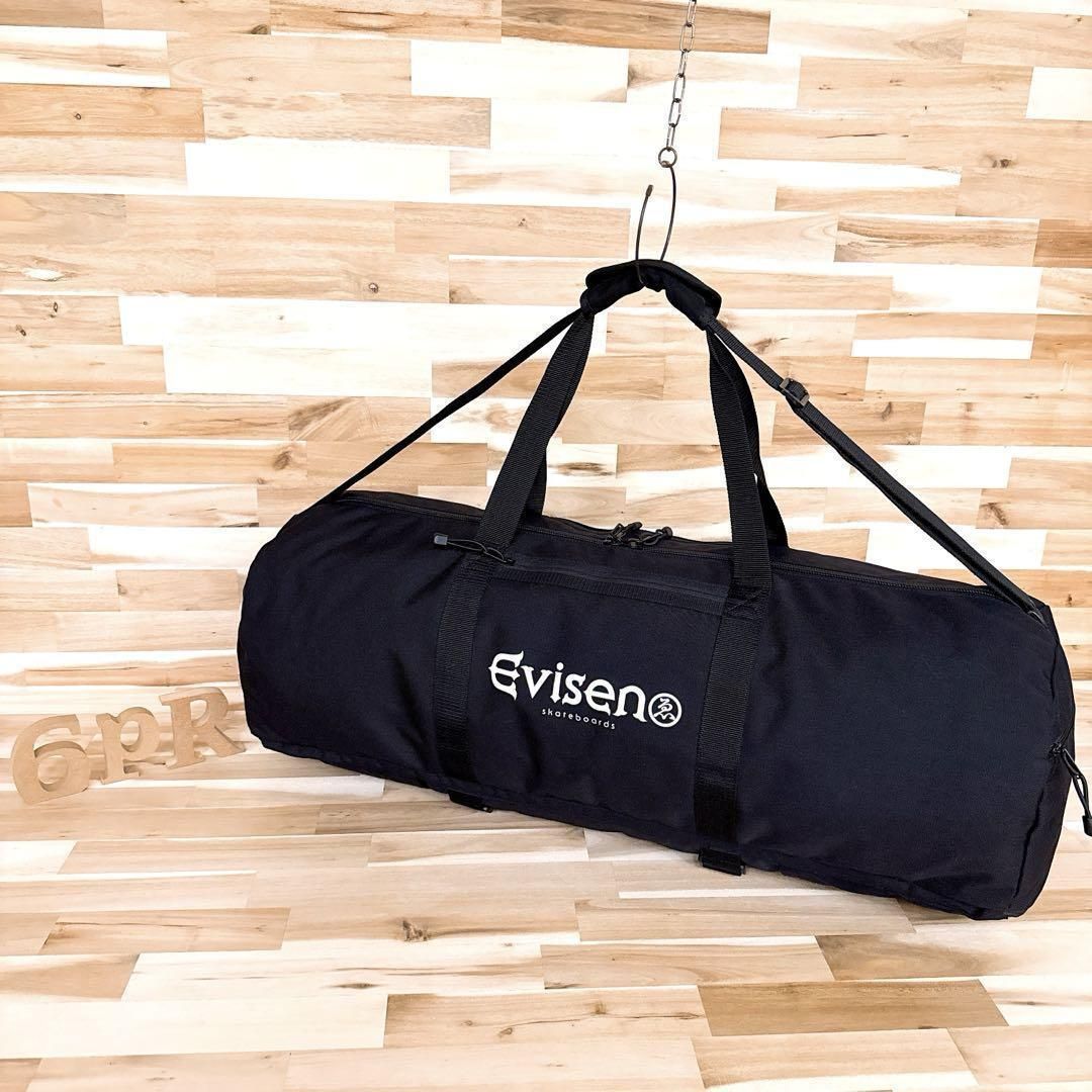 超激 エビセンスケートボード カトゼン ツアー ダッフルバッグ黒×白