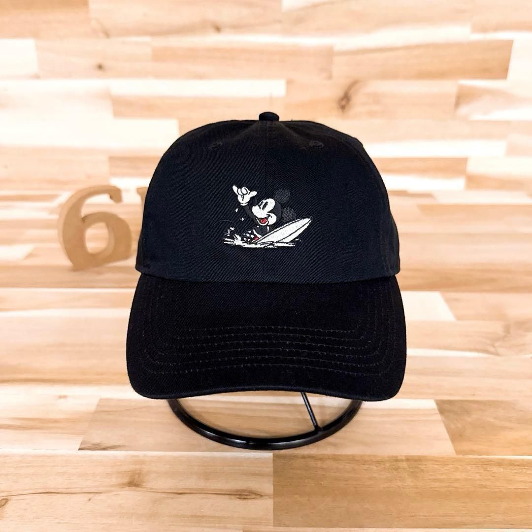 激 ダブルティー×ディズニー×ニューハッタン トリプルコラボ キャップ黒