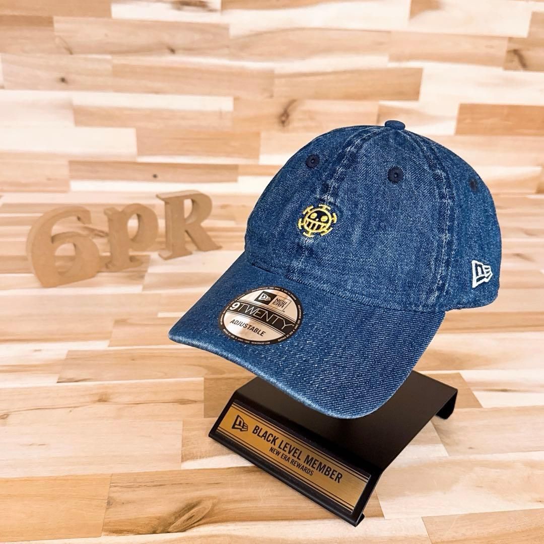 激 ニューエラ×ワンピース コラボ ロー デニム キャップ 紺