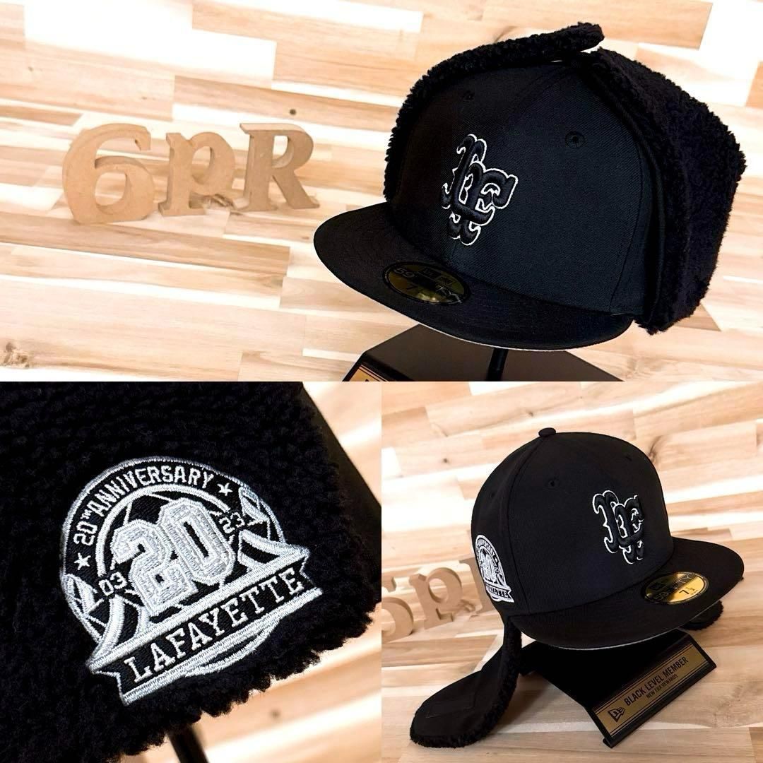 ニューエラ×ラファイエット コラボ 20周年 ドッグイヤー キャップ黒