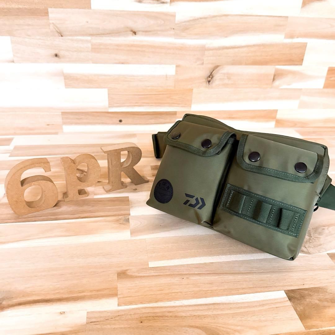 激 ポーター×ダイワ コラボ ボディバッグ 釣り フィッシング カーキ ミリタリー ナイロン