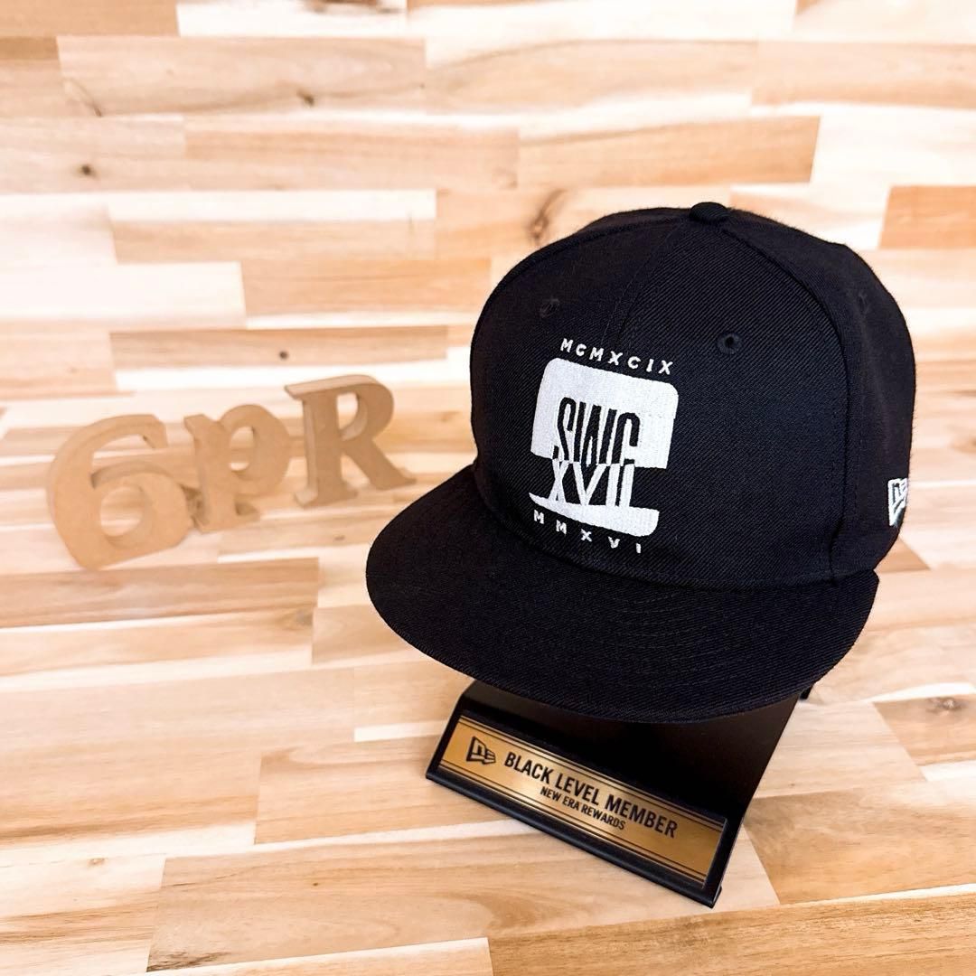 激 ニューエラ×スワッガー コラボ 17周年 記念 キャップ黒×白