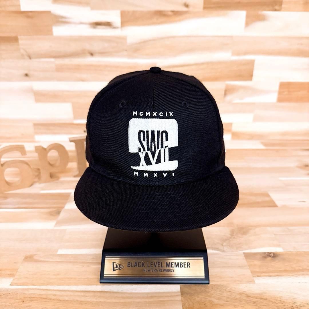 激 ニューエラ×スワッガー コラボ 17周年 記念 キャップ黒×白