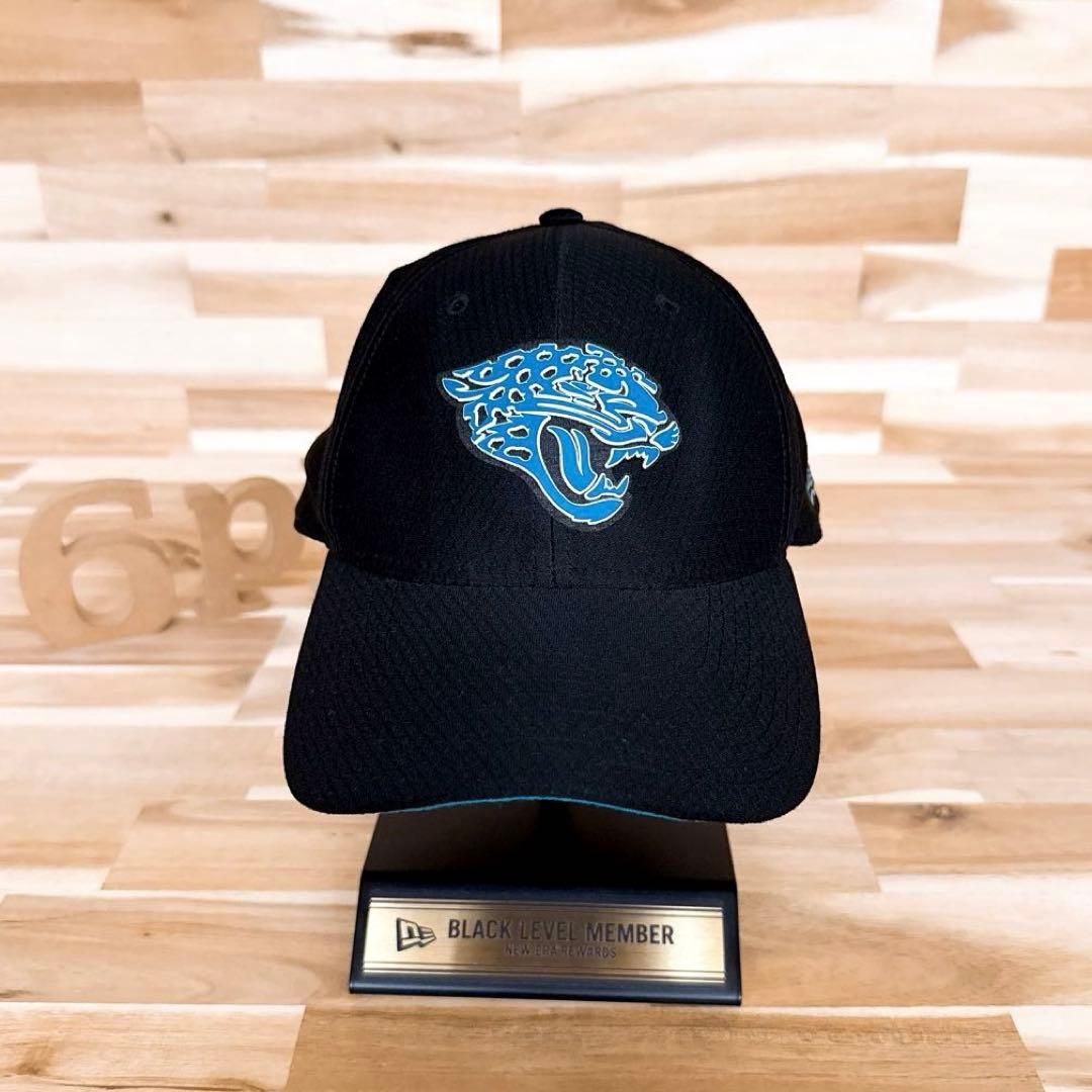 ニューエラ×ジャガーズ ラバー チーム アイコン ロゴ キャップ 黒