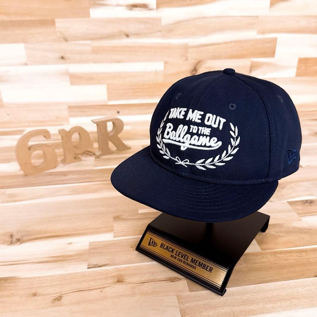 ニューエラ ビームス 別注 コラボ 立体3 D刺繍 キャップ 紺 白