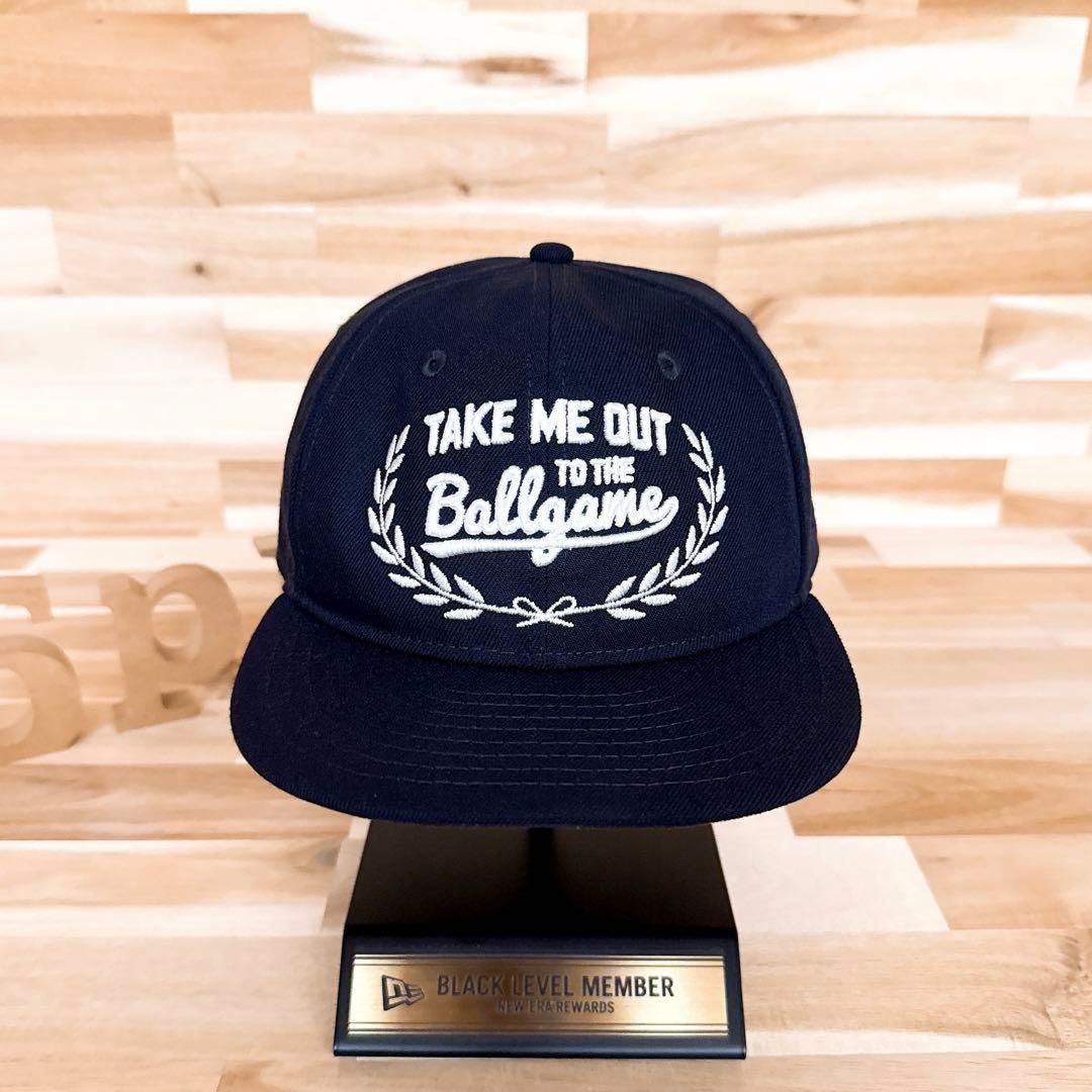 ニューエラ×ビームス 別注 コラボ 立体3D刺繍 キャップ 紺×白