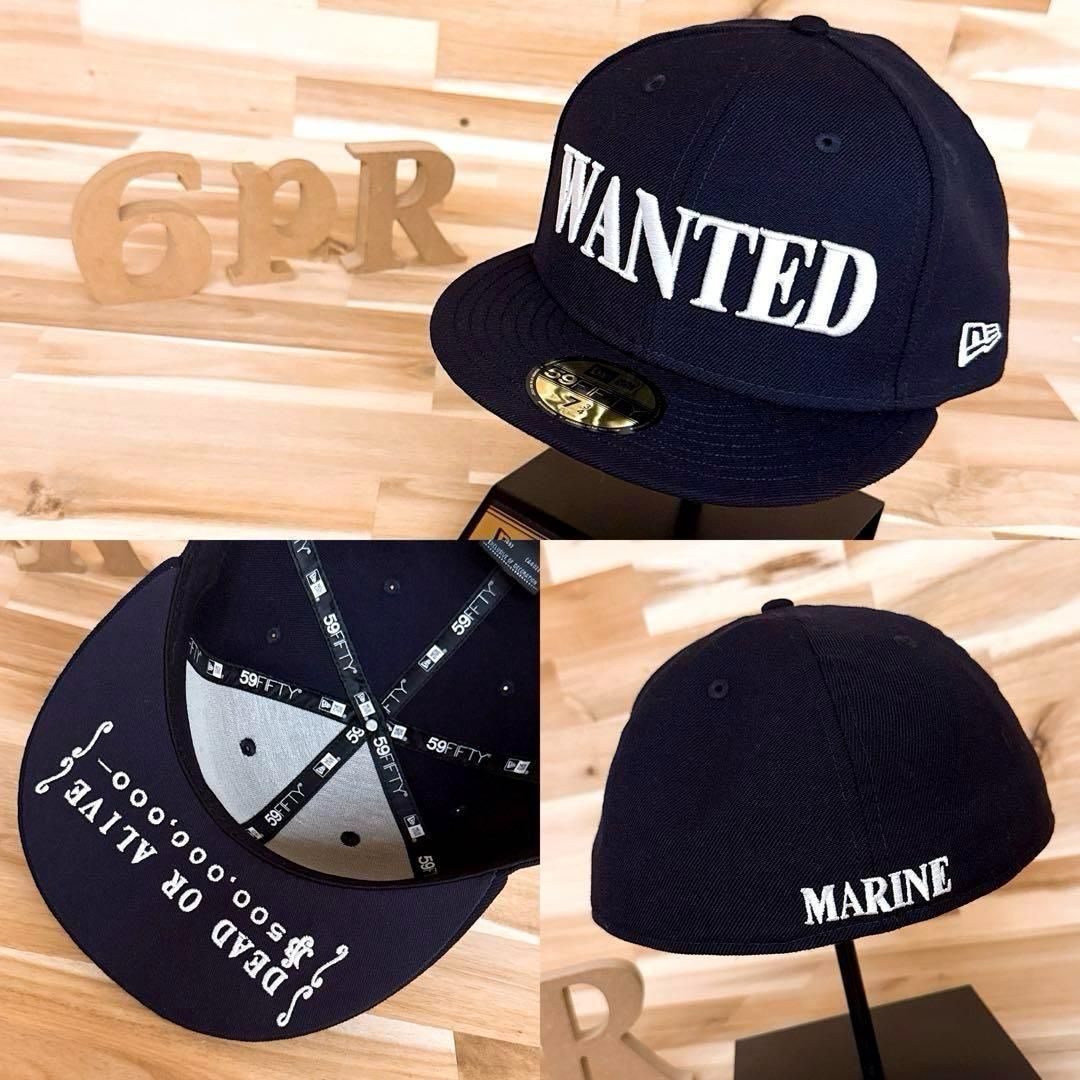 ニューエラ×ワンピース コラボ 海軍 マリーン キャップ 紺×白