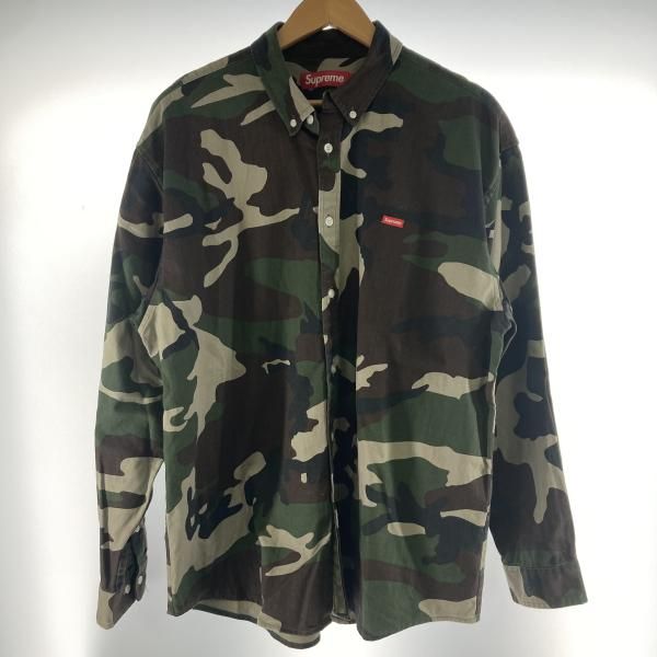 Supreme 25FW Small Box Denim Shirt Woodland Camo サイズL シュプリーム カモフラ 長袖シャツ 19