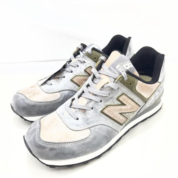 【中古】加水分解)New Balance M574J ILL サイズ28.5cm ニューバランス グレー ピンク[19][240019513526] 中古】加水分解)New Balance M574J ILL サイズ28.5cm ニューバランス