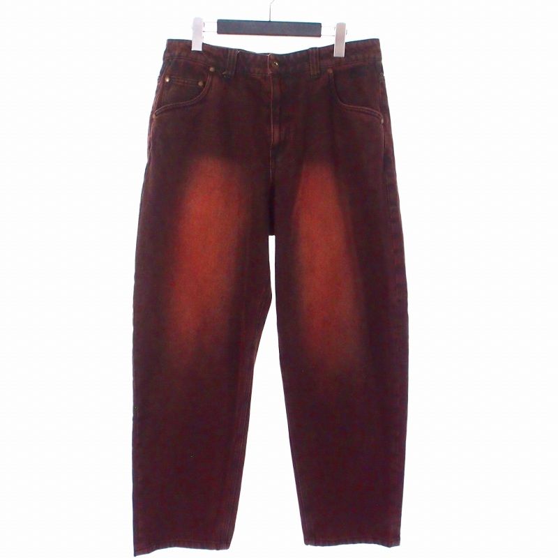 【最終値下げ】DIME バギーデニム　レッド　32 ダイム DIME 24AW CLASSIC BAGGY DENIM PANTS バギーデニム ジーンズ