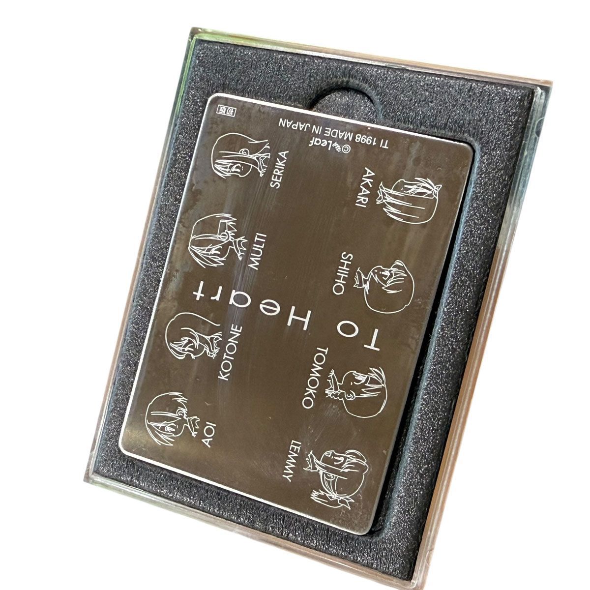 ◇To Heart◇メタルカード 初版 6枚 Leaf 1998 MADE IN JAPAN 中古