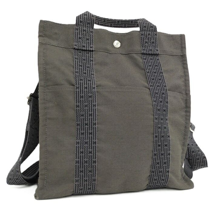 HERMES エールラインアドMM リュックサック ショップ キャンバス