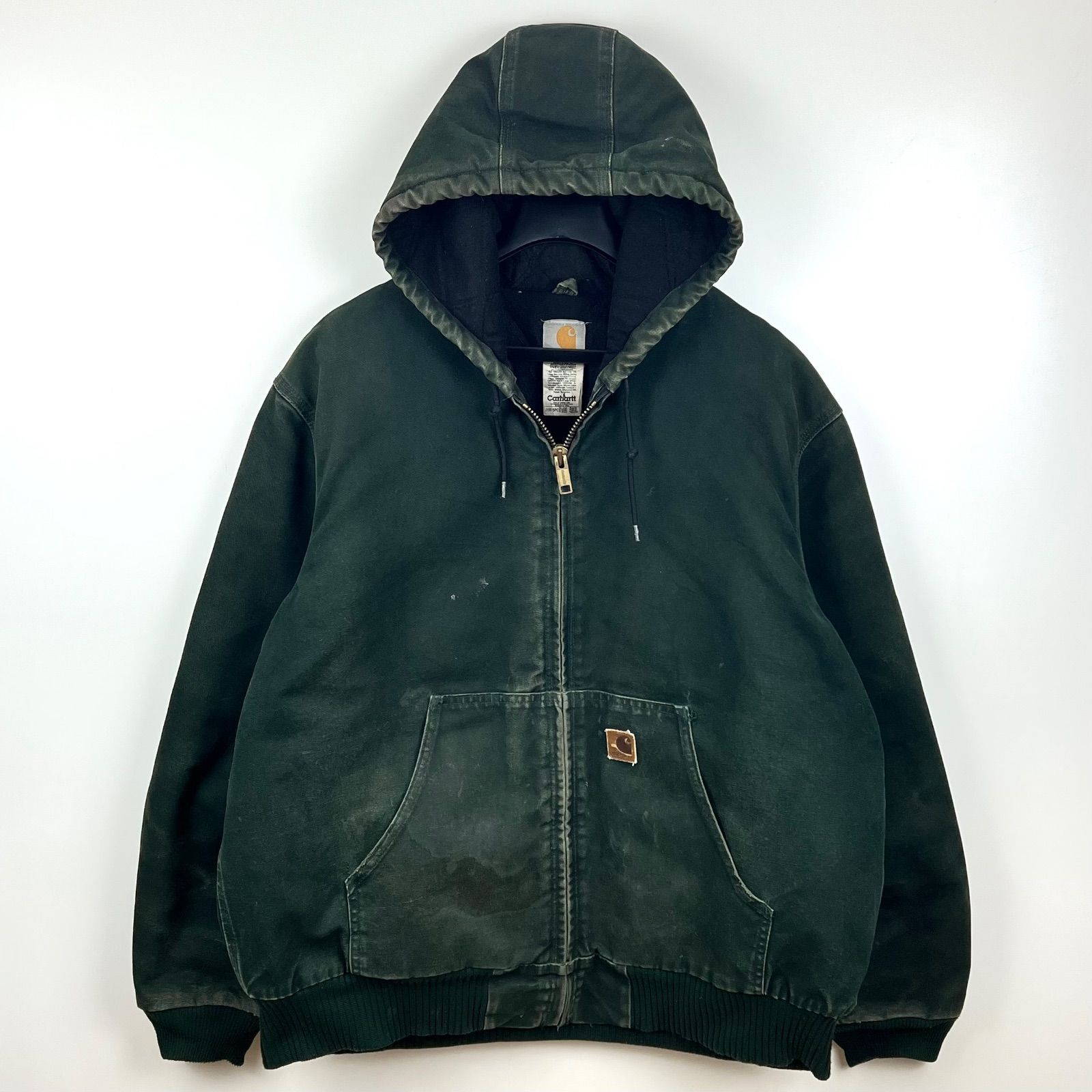 CARHARTT 00s 2003 VTG DUCK active jacket XL J130 SPC Spruce