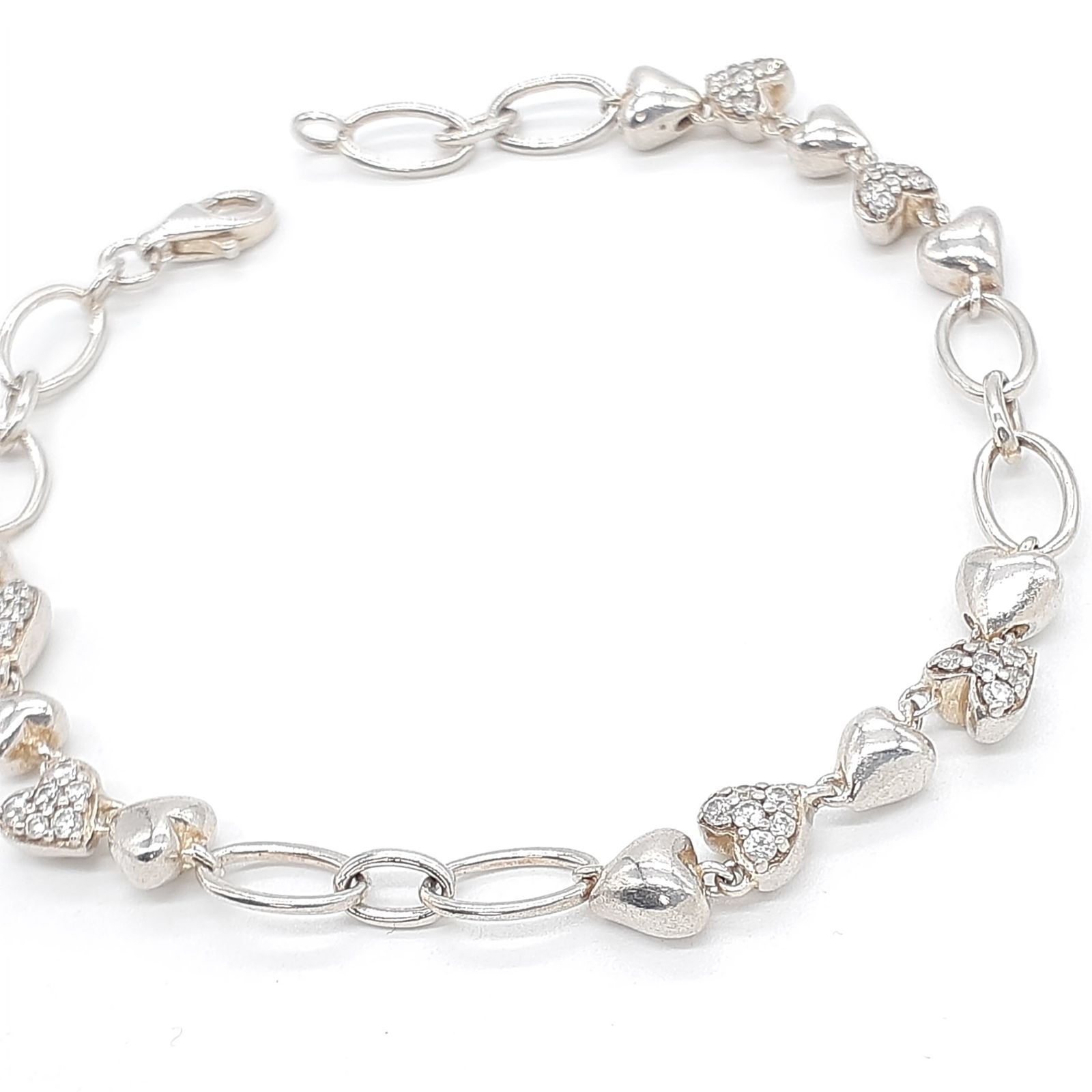 Folli Follie フォリフォリ ブレスレット シルバー SILVER 925 ジルコニア ハート