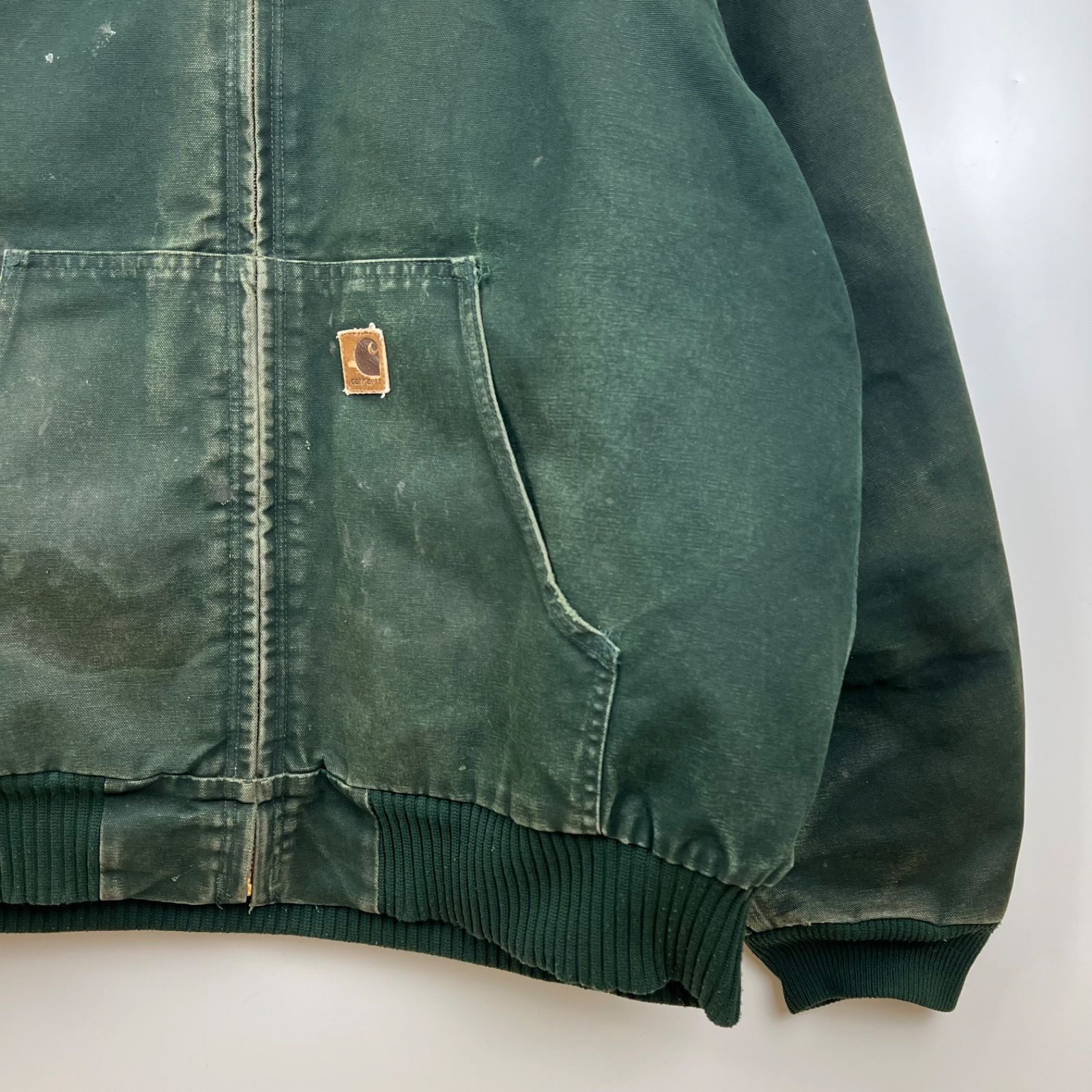 CARHARTT 00s 2003 VTG DUCK active jacket XL J130 SPC Spruce