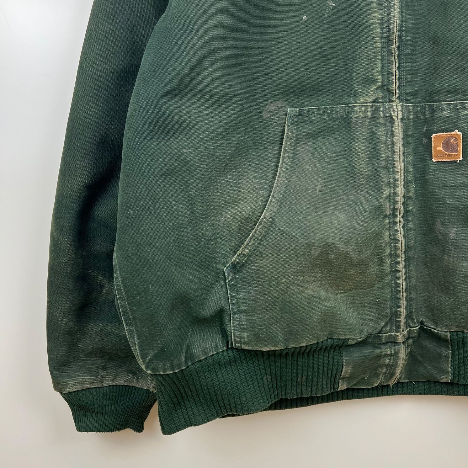 CARHARTT 00s 2003 VTG DUCK active jacket XL J130 SPC Spruce