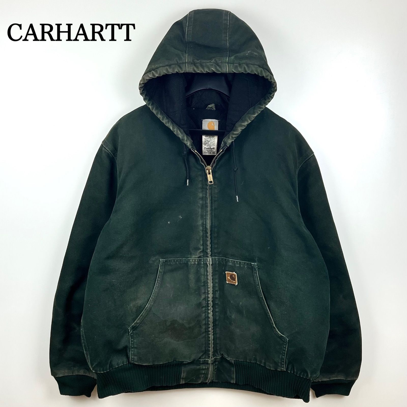 HEDさん専用 Carhartt アクティブジャケット 2003年製 CARHARTT 00s 2003 VTG DUCK active jacket XL J130 SPC Spruce