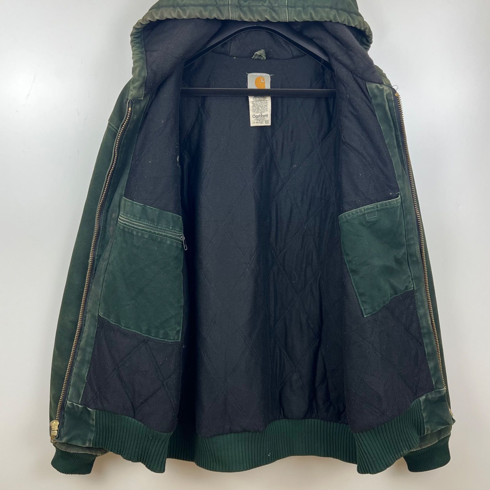 CARHARTT 00s 2003 VTG DUCK active jacket XL J130 SPC Spruce