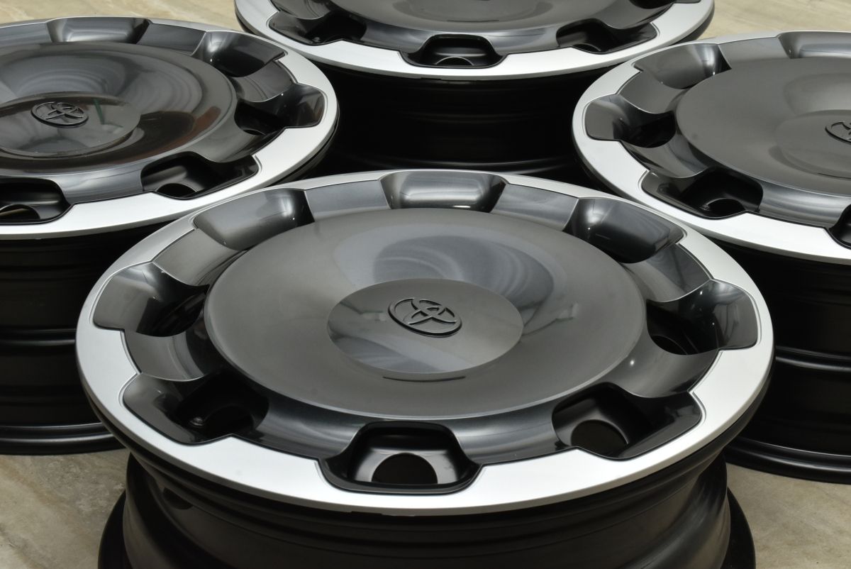 新車外し トヨタ 10 シエンタ 15 in 5 J 40 PCD 100 4本セット ホイールキャップ付属 スタッドレス用 170系 流用も