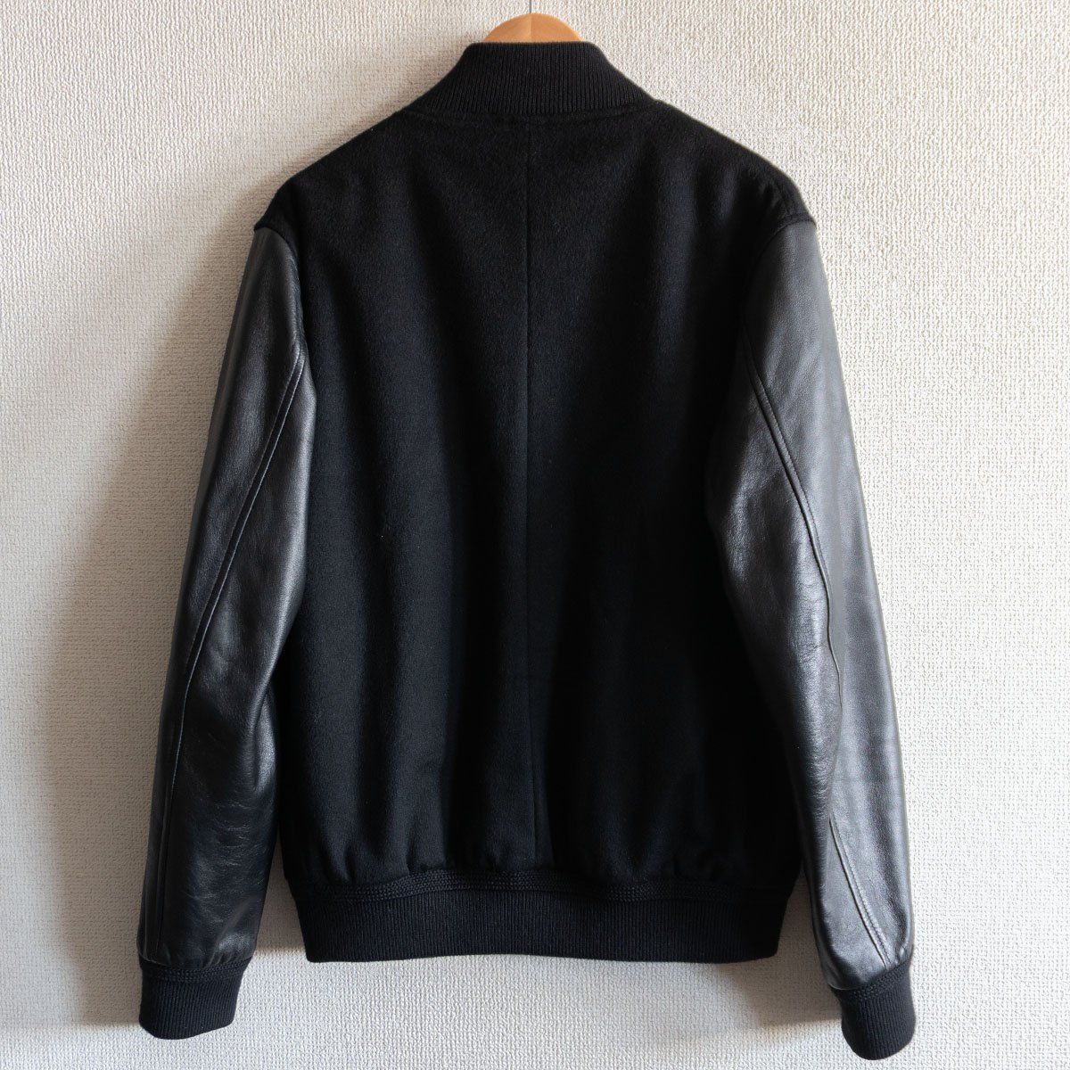 BEAMS F 別注 ビッグサイズ CINQUANTA コンビレザー スタジャン 50 ブラック レザー ジャケット チンクアンタ ビームス 25110520