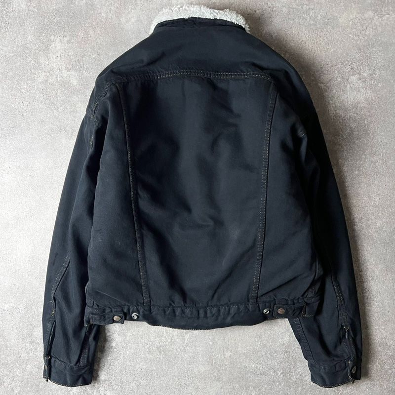 80s USA製 Levis 70609 ブラック デニム ボア ジャケット M / 80年代