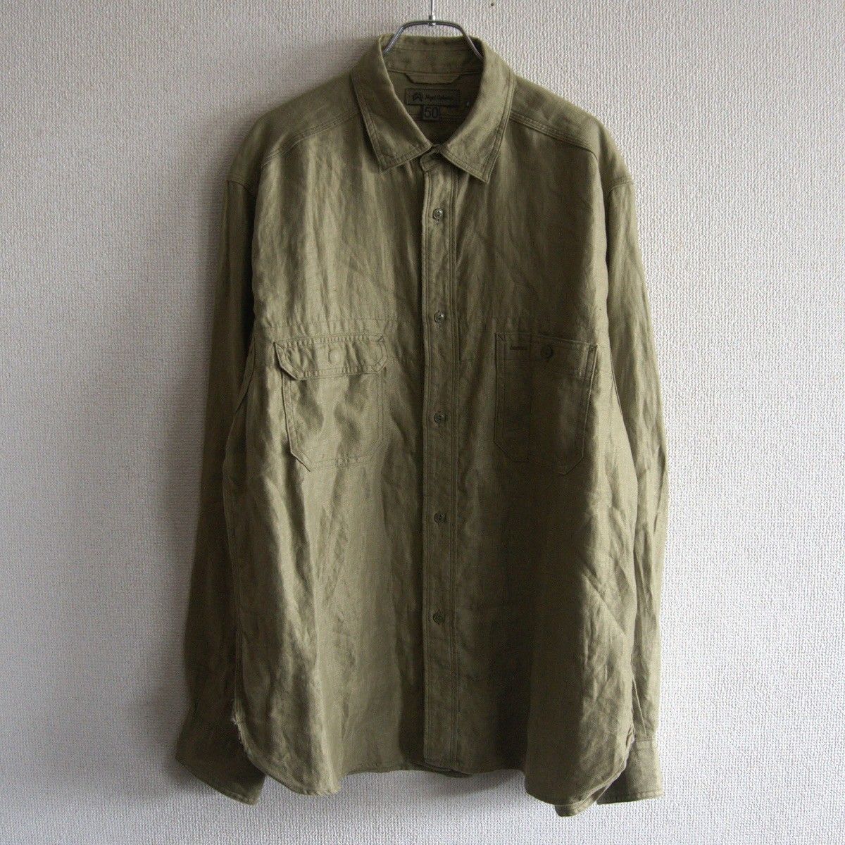 サイズ50 NIGEL CABOURN ENGINEER LINEN TWILL SHIRT 50 ナイジェルケーボン シャツ s2511058