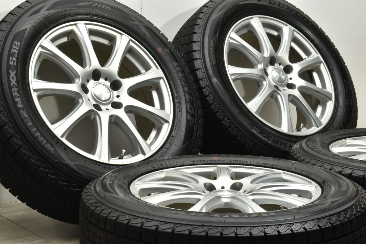 バリ溝品 DUFACT 17 in 7 J 48 PCD 114 3 ダンロップ ウィンターマックス SJ 8 225 65 R エクストレイル レガシィアウトバック CX 5