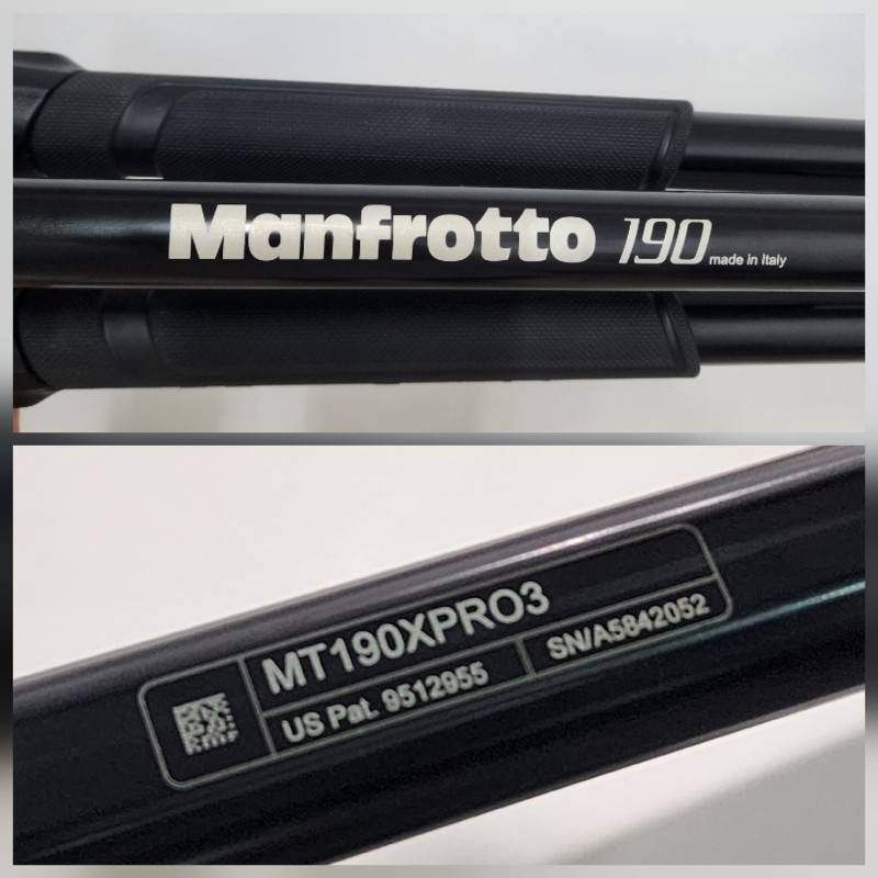  Manfrotto 三脚 雲台セット プロアルミニウム三脚 MHXPRO 3 W 3ウェイ雲台 ソフトケース付属 三脚 カメラアクセサリー
