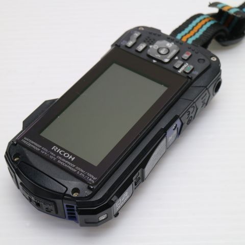 超 WG-40w ブルー コンデジ RICOH 本体 土日祝発送OK 05000