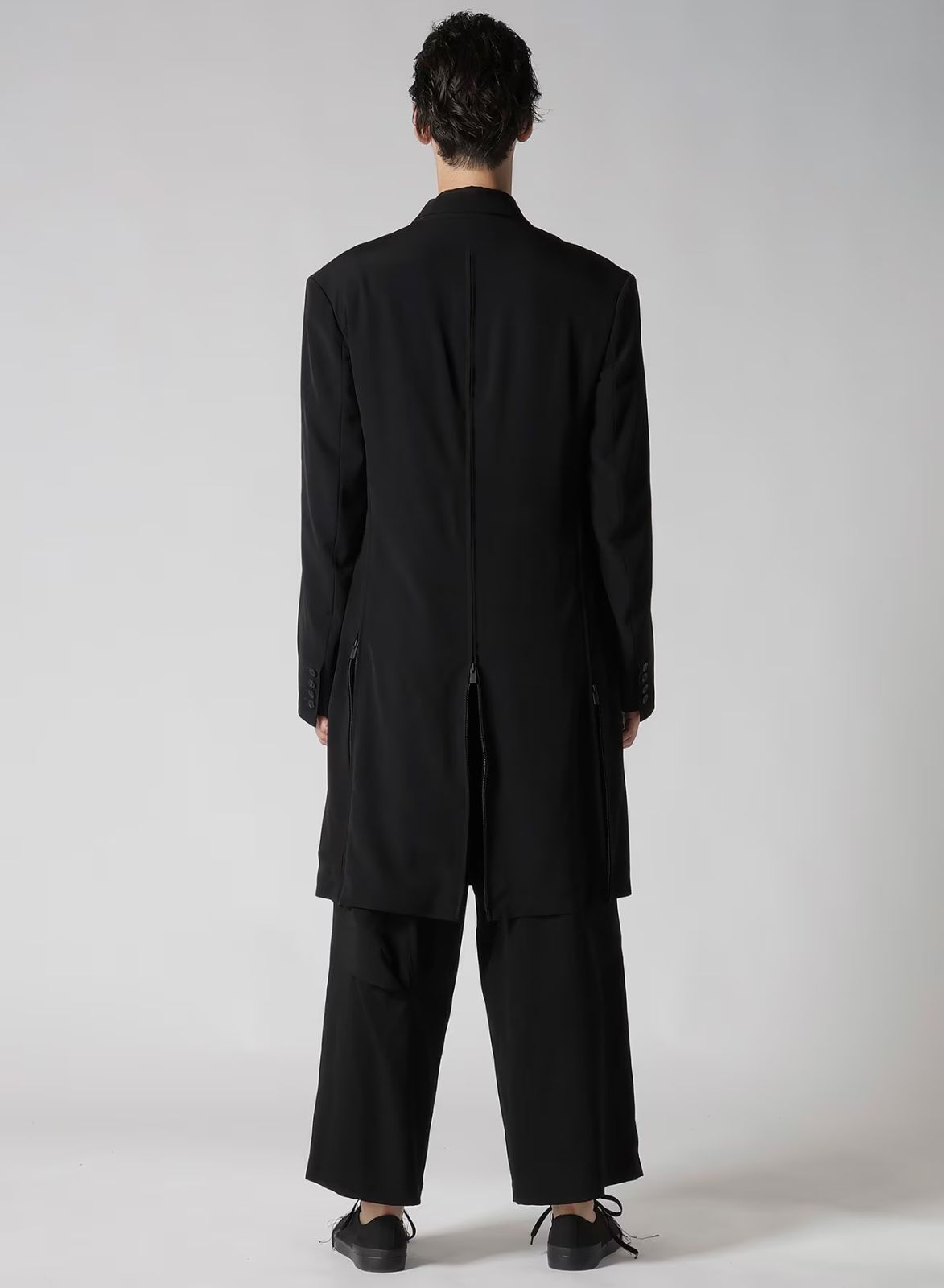 Yohji Yamamoto POUR HOMME 25ss 脇後ろ中心ファスナーJ TAタキシードジャケット 2 ヨウジヤマモト プールオム バックジップ HP-J35-500
