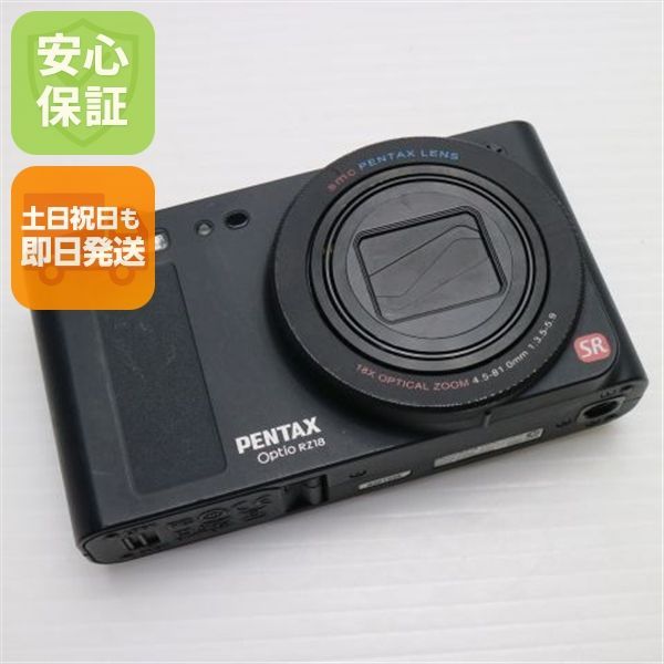 Optio RZ18 ブラック×ブラック PENTAX デジカメ デジタルカメラ 本体 土日祝発送OK 05000