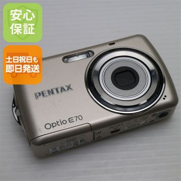 Optio E70 ゴールド PENTAX デジカメ デジタルカメラ 本体 土日祝発送OK 05000