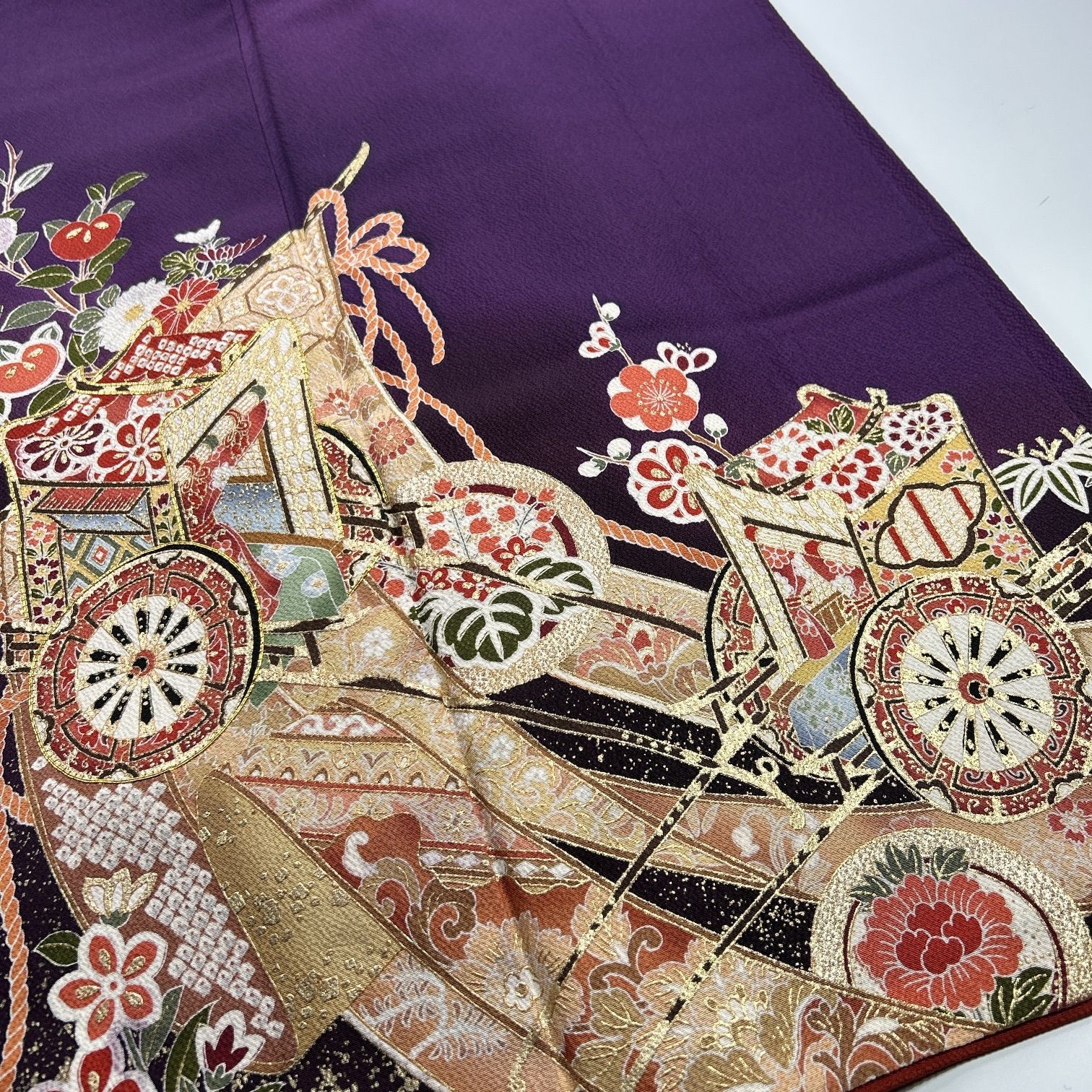 振袖 長襦袢セット 2組 正絹 着物まとめ売り 同梱購入歓迎 リメイク用