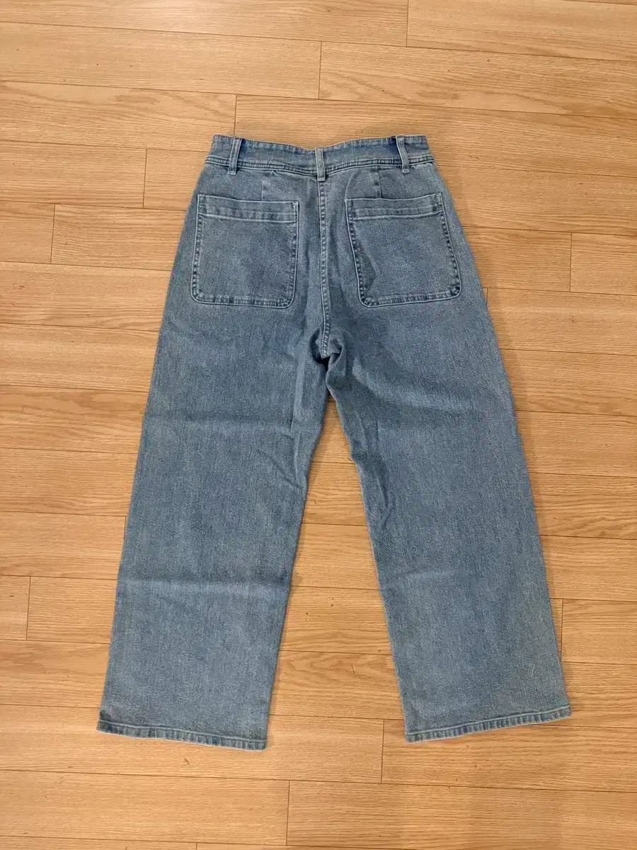 The HANDSOME SJSJ ワイド ライトブルー デニムパンツ 55サイズ