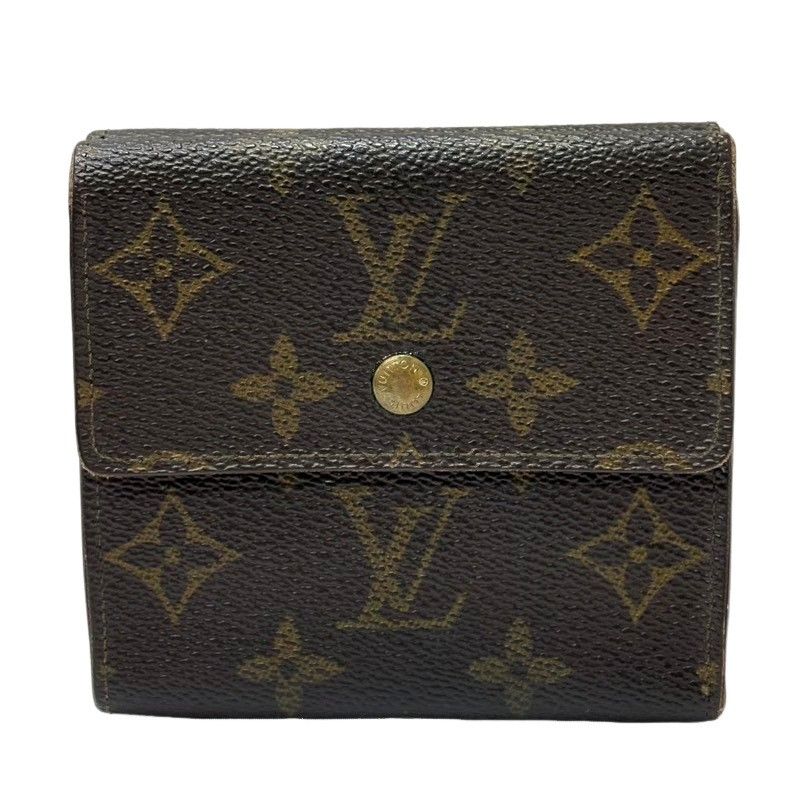 LOUIS VUITTON ルイヴィトン ポルトフォイユ エリーズ M61654 ブラウン モノグラム 二つ折り財布 ユニセックス 22511K199