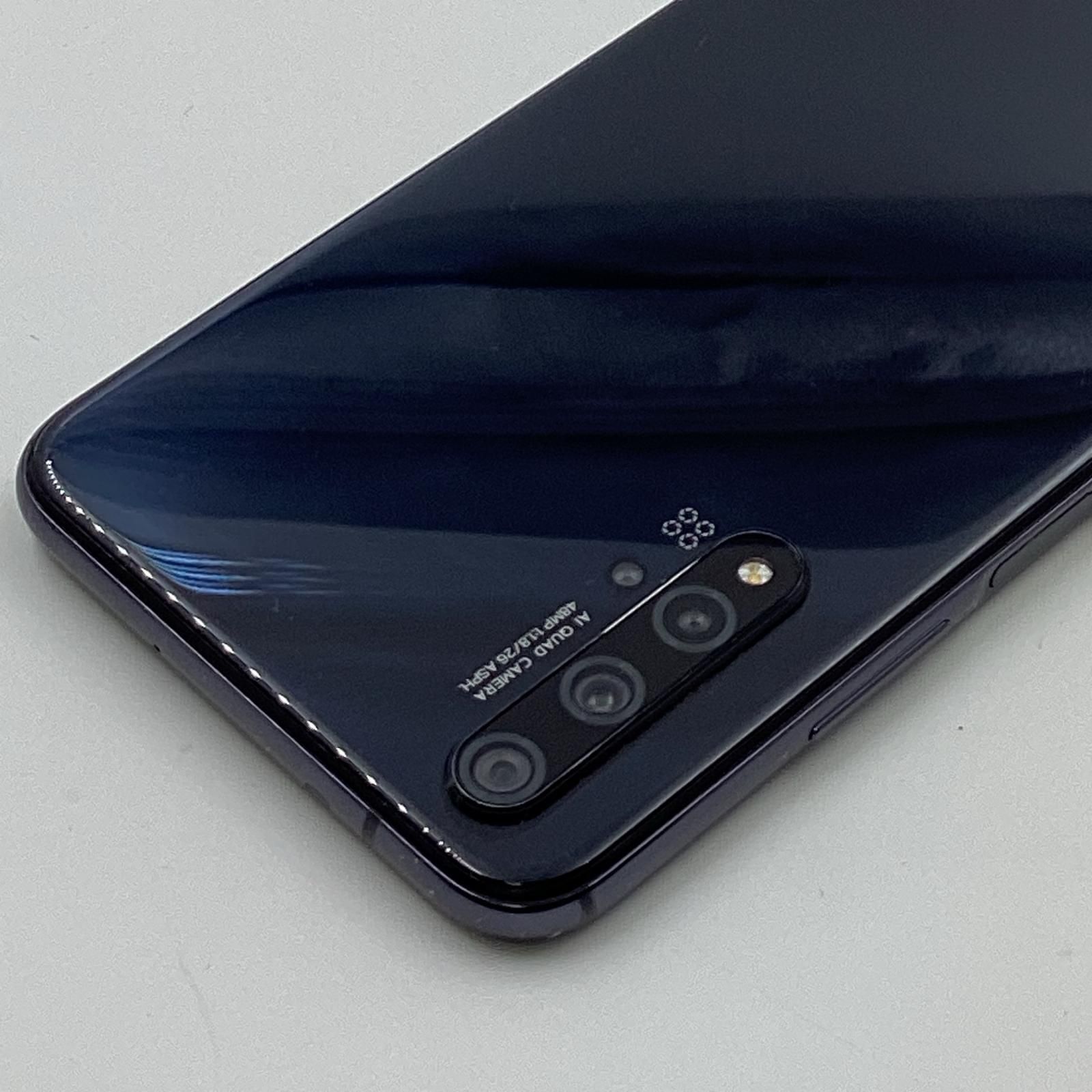Huawei nova 5T 128GB ブラック SIMフリー YAL-L21 白ロム【難有