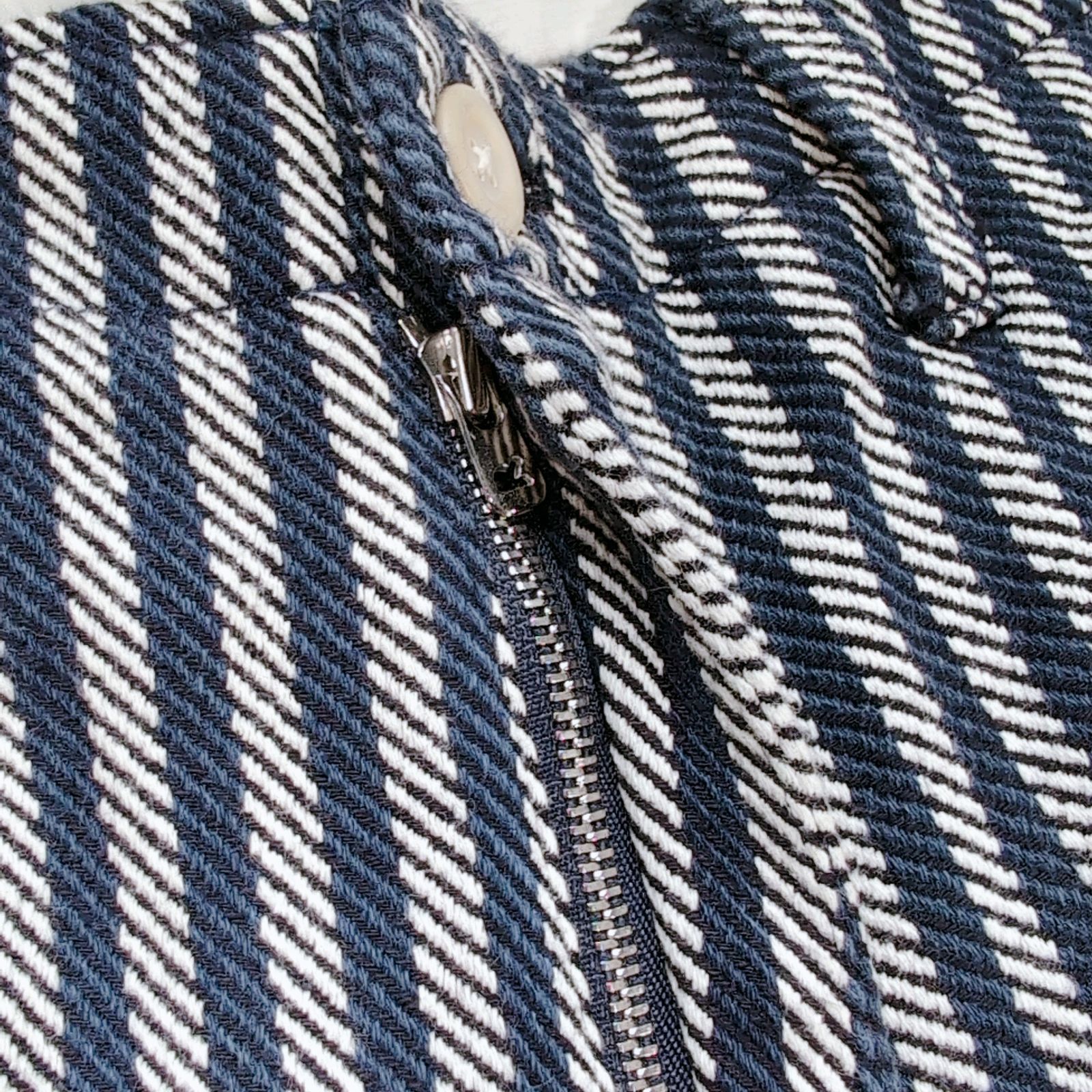 45r カルゼヒッコリーパンツ 藍染 インディゴ ワイド 3(L) 綿100