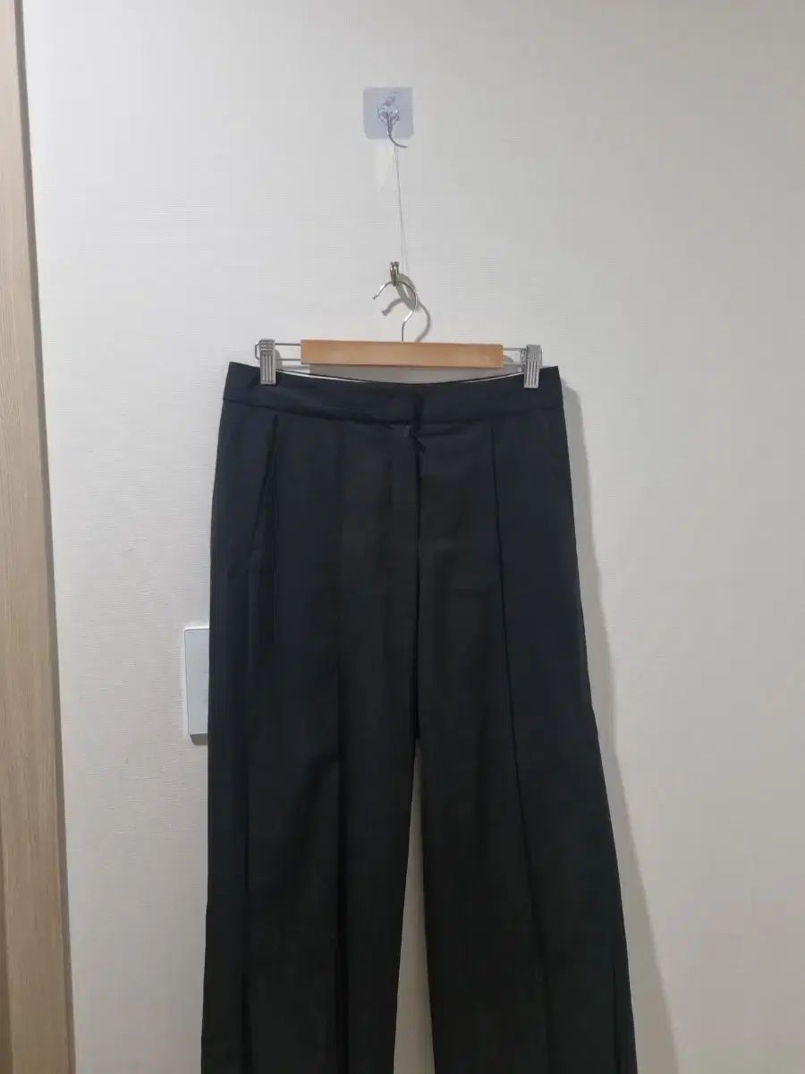 ハンサム SYSTEM ブラック ワイド ズボン