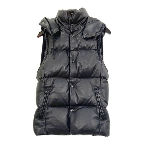 1 piu uguale 3 ウノピュウノウグァーレトレ デュベチカ ラムレザー ダウンベスト MRB 024 メンズ サイズVI アウター DM 17307