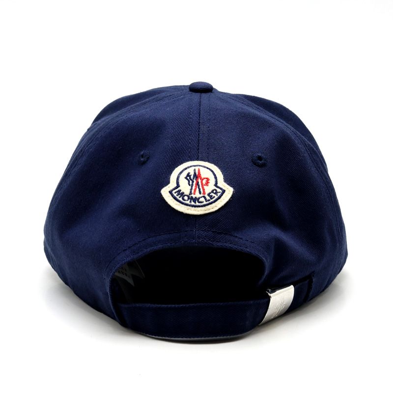 【楠本質店/元住吉】モンクレール/MONCLER　ワールドボクシング　ベースボールキャップ　帽子　ネイビー　ユニセックス　【中古】 モンクレール帽子/ベースボールキャップ ネイビー系 楠本質店/元住吉