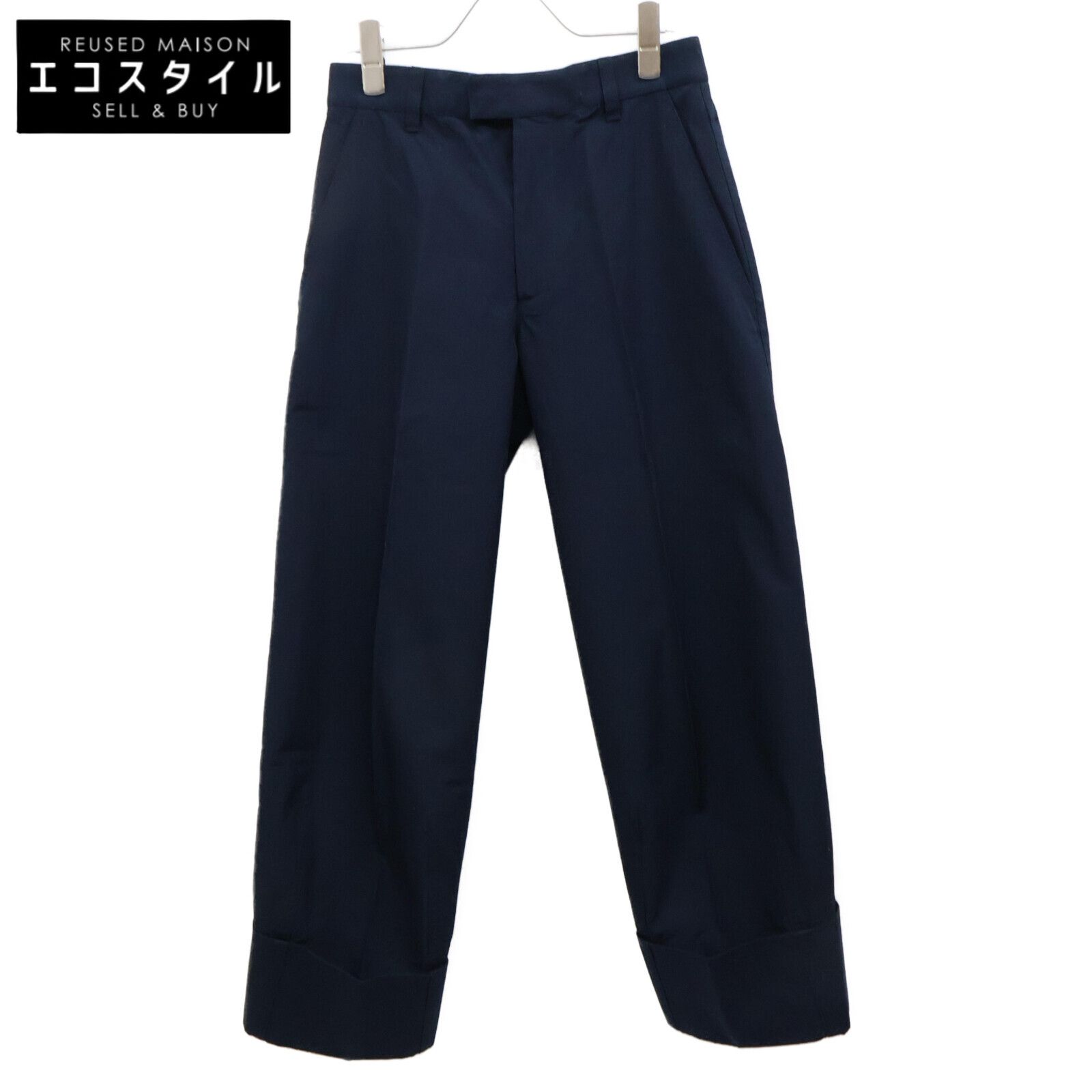 BOTTEGA VENETA ボッテガヴェネタ 22年製 743976 V2BL0 クロップドパンツ 34