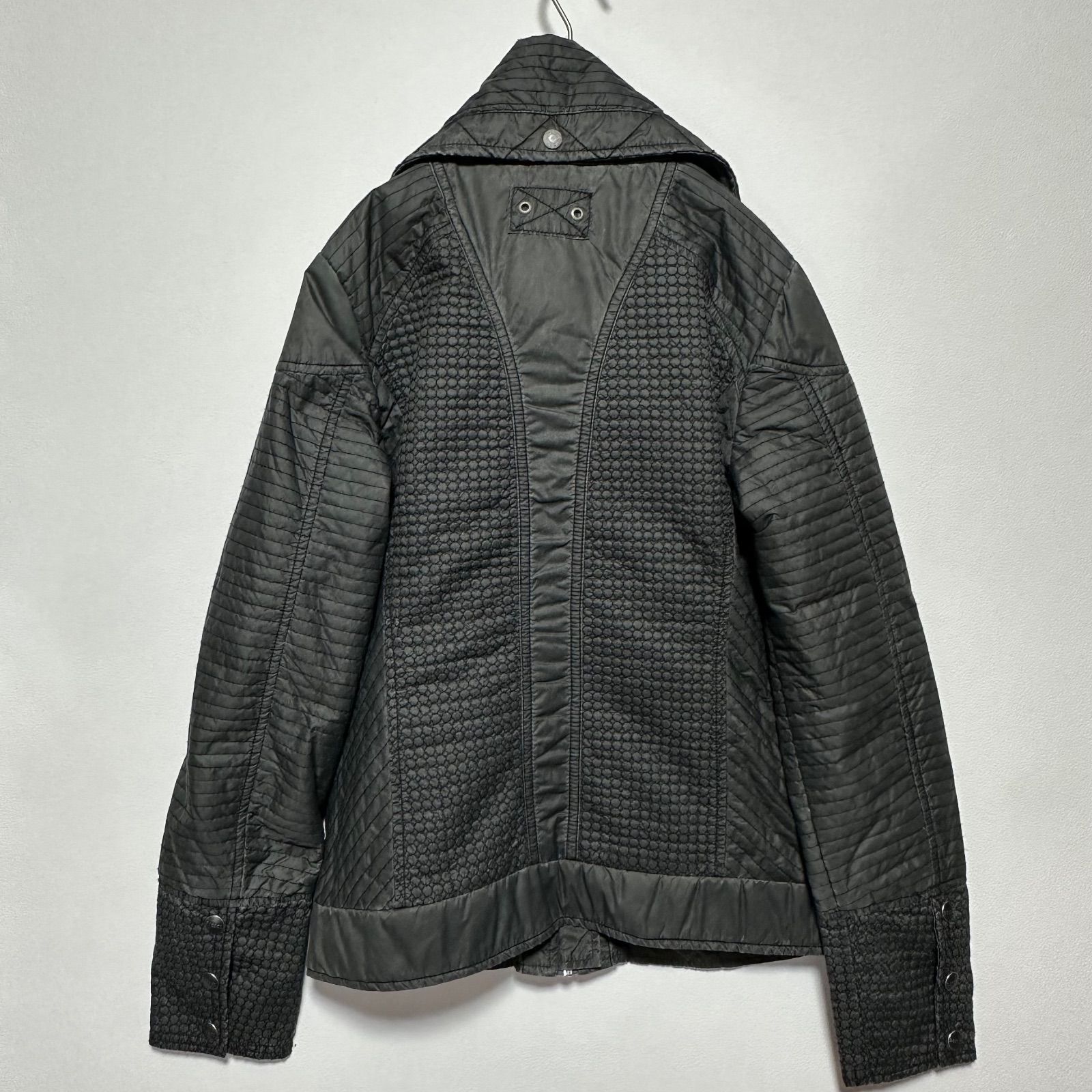 DIESEL ディーゼル ジャケット Sサイズ Y2K ダメージ加工 ステッチ 