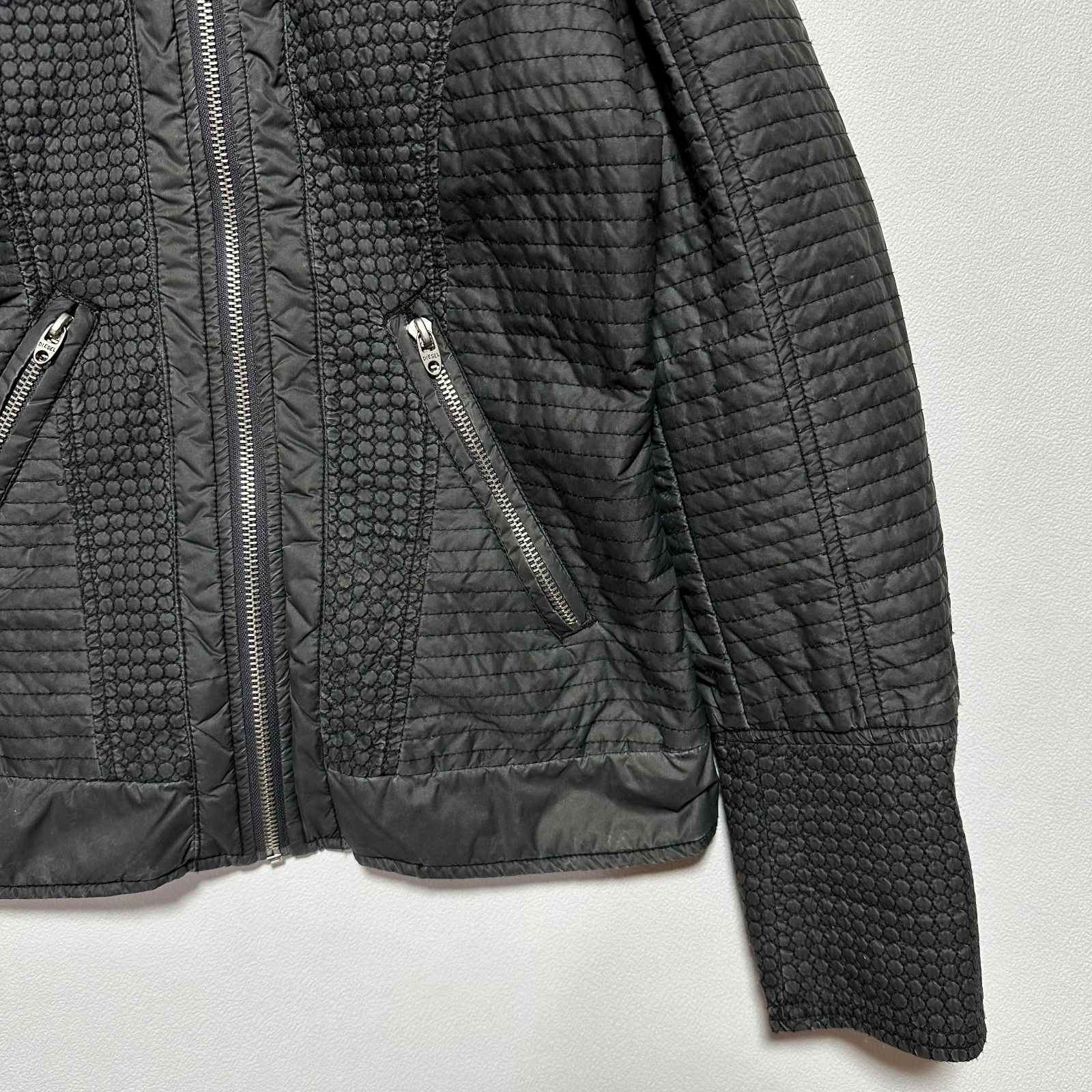 DIESEL ディーゼル ジャケット Sサイズ Y2K ダメージ加工 ステッチ