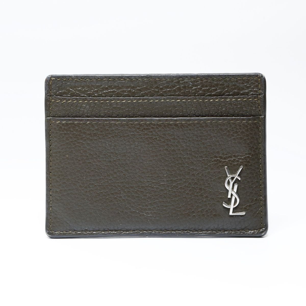 YVES SAINT LAURENT イヴ サンローラン カードケース ロゴ レザー