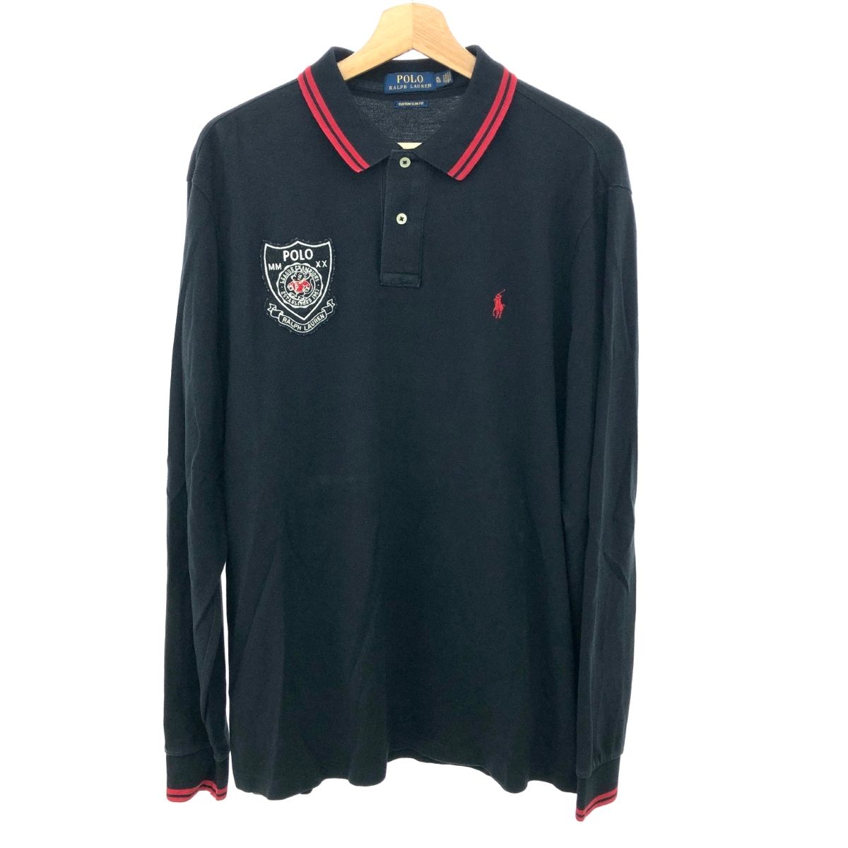 POLO RALPH LAUREN ポロラルフローレン 長袖ポロシャツ サイズ:XL 