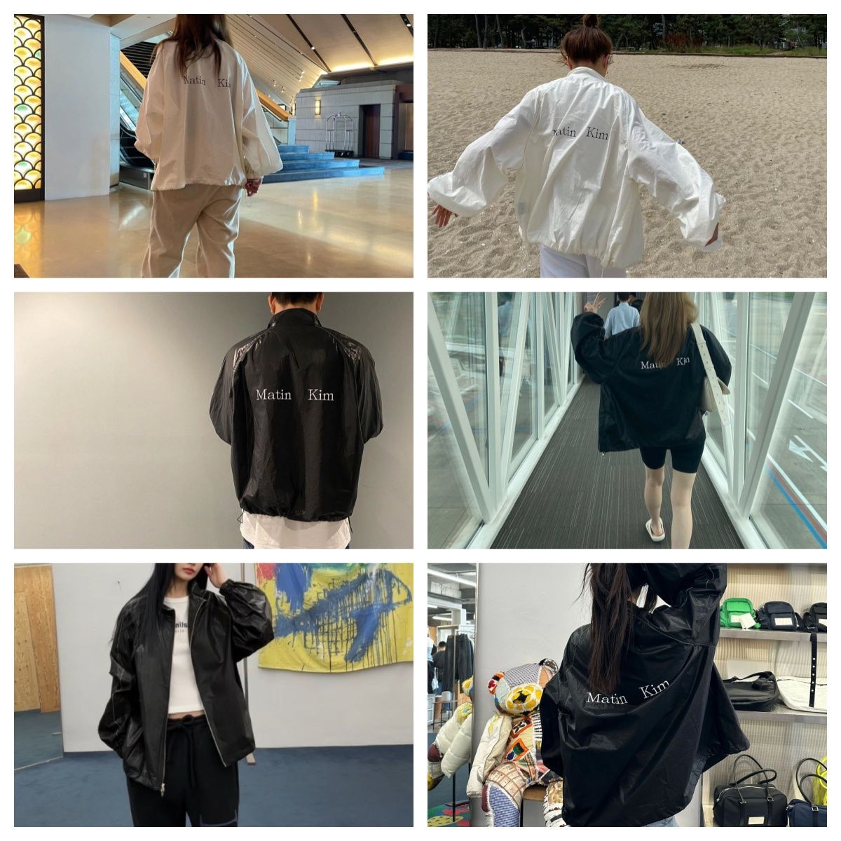 matin kim ジャンパー MATIN KIM コーティング ジャンパー LOGO COATING JUMPER｜MIRISE