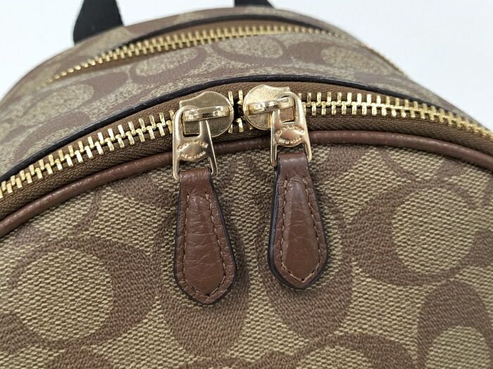COACH リュックサック シグネチャー ブラウン D2221