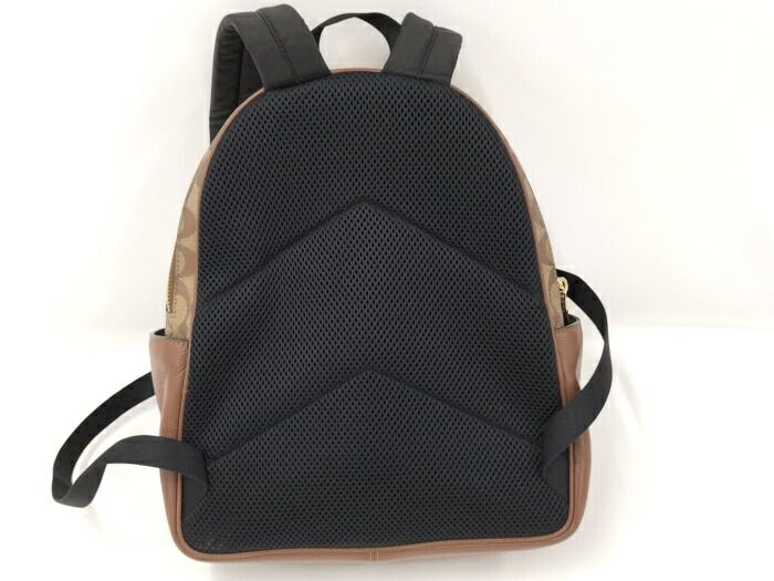 COACH リュックサック シグネチャー ブラウン D2221