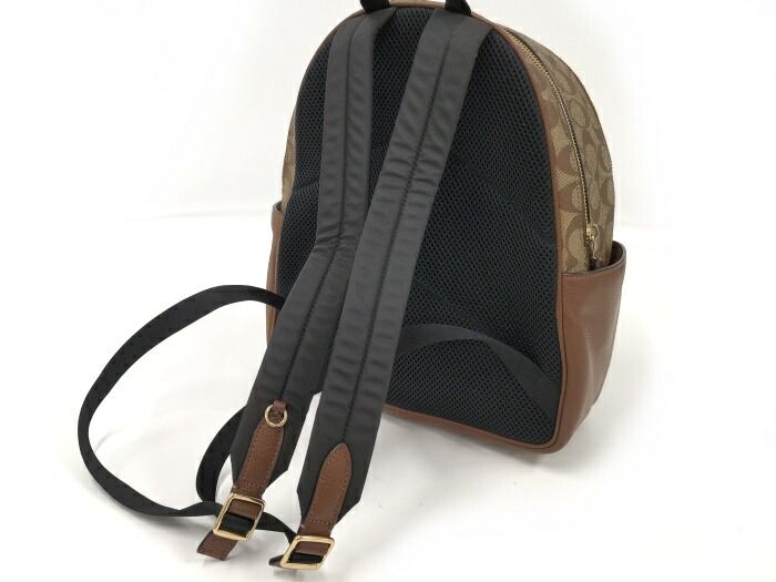 COACH リュックサック シグネチャー ブラウン D2221